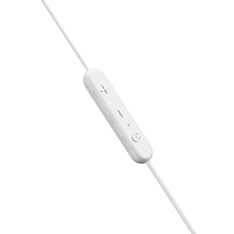 索尼（SONY） WI-C300 入耳式无线蓝牙运动跑步耳机后挂式带麦手机通话线控耳麦 白色