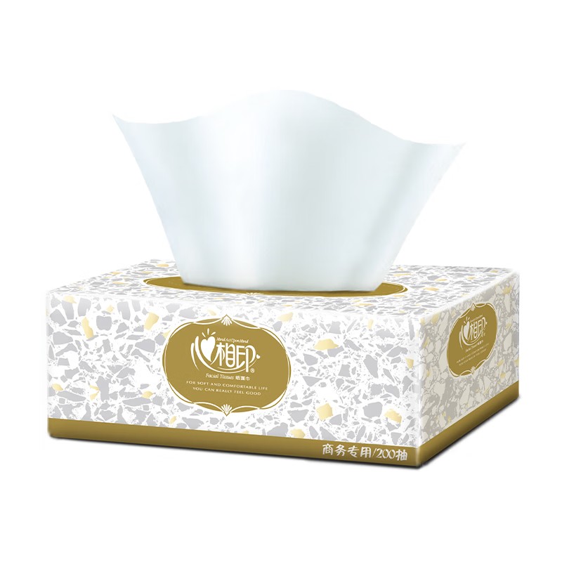 心相印抽纸200抽36盒商用办公楼会议室盒抽抽纸批发整箱企业专属D200高清大图