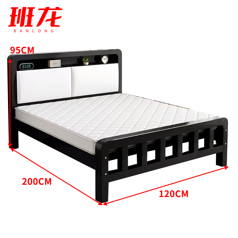 班龙床+床垫1.2m套高清大图