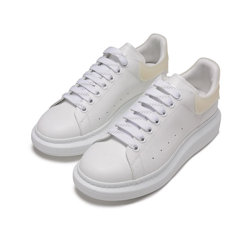 亚历山大麦昆alexandermcqueen男士牛皮阔型系带休闲运动鞋小白鞋