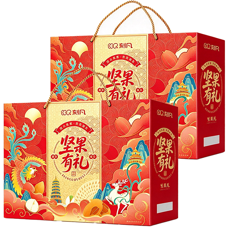 刻凡 坚果有礼礼盒 1794g 盒高清大图