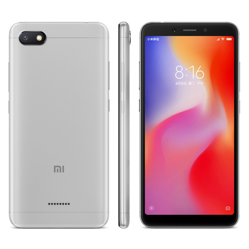 Xiaomi/小米 红米6 4GB+64GB 铂银灰 移动联通电信4G全网通手机