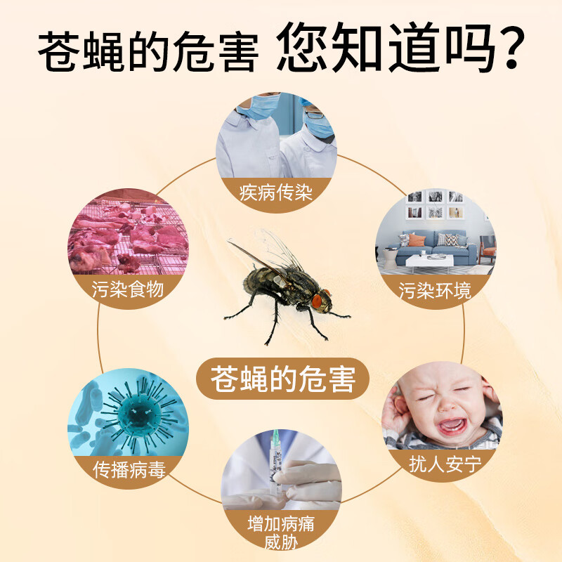 天臣玖号 苍蝇神器灭蝇器粘蝇纸灭苍蝇除蝇强力灭蝇纸粘蝇板 10片/包