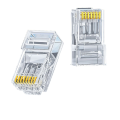 秋叶原（CHOSEAL）六类水晶头 6类RJ45千兆工程级水晶头 Cat6水晶头 8P8C电脑网线接头100个/盒 QL