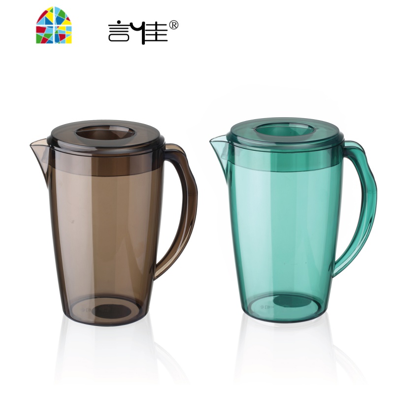 韩式 厨房冷水壶 塑料凉水壶 冰水杯1.8L大容量 札壶 FENGHOU 玛瑙灰高清大图