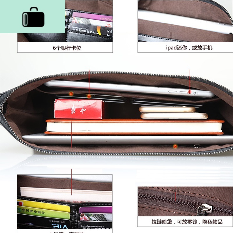 男士手包2020新款时尚迷彩手拿包牛津布韩版手抓包帆布休闲夹包男NEWLAKE 迷彩蓝色大号+太阳镜