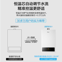 美的(Midea)12L燃气热水器JSQ22-12HWF(天然气)多点供水 双重防冻 侧焰稳燃 六年质保