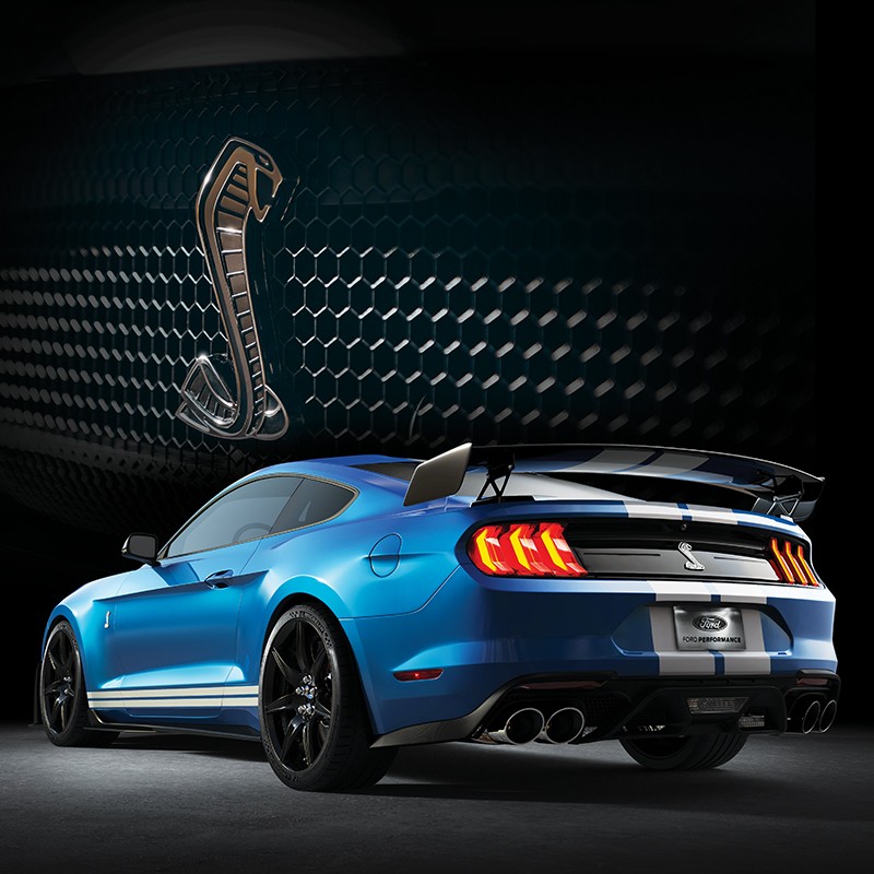 1:18福特野马谢尔比gt500合金汽车模型仿真车模玩具跑车模型车摆件