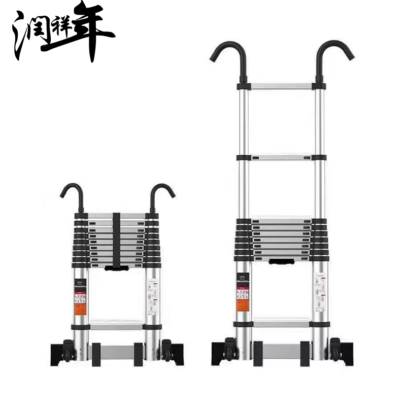 铝合金伸缩梯 升降梯 竹节梯 直梯6.1米TZ33/台高清大图