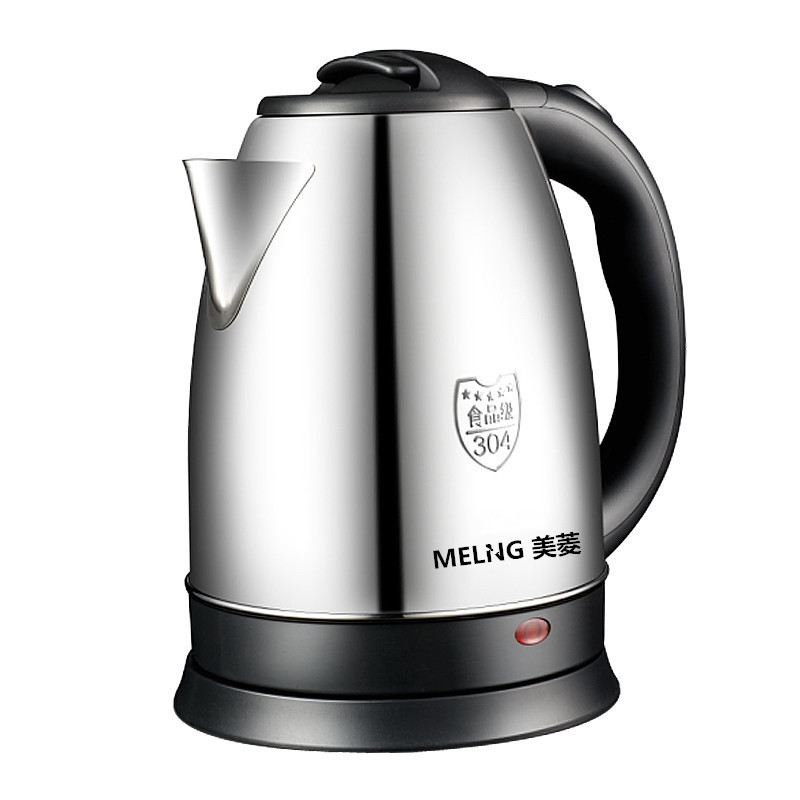 meiling美菱mhyk18101电水壶304食品级不锈钢断电热水壶家用