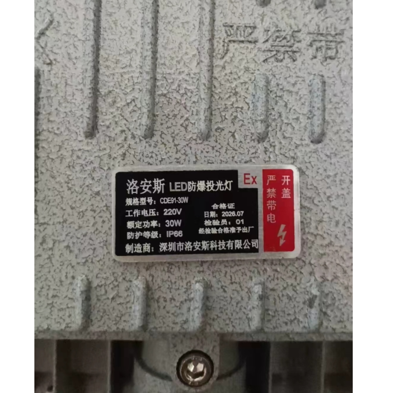 洛安斯 LED防爆投光灯 CDE91-30W 个高清大图