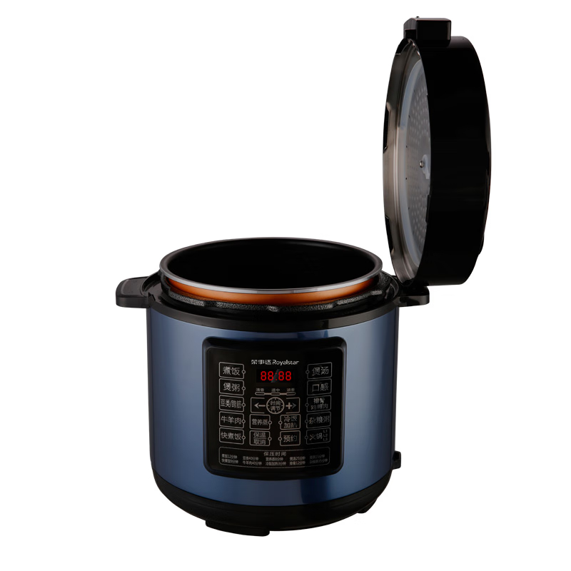 荣事达(Royalstar)家用多功能电压力锅 YDG50-100A157(LB) 5L(单位:台)蓝色高清大图