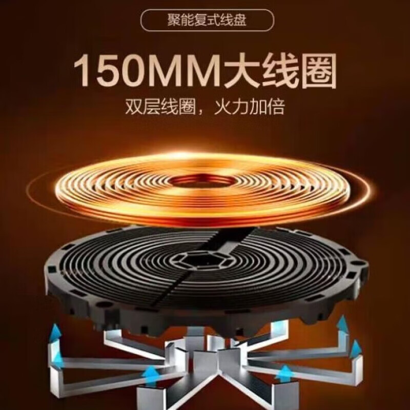 美的(Midea)家用电磁炉炒菜煮火锅大功率触控黑晶面板防水智能C21-RT2171 黑色高清大图