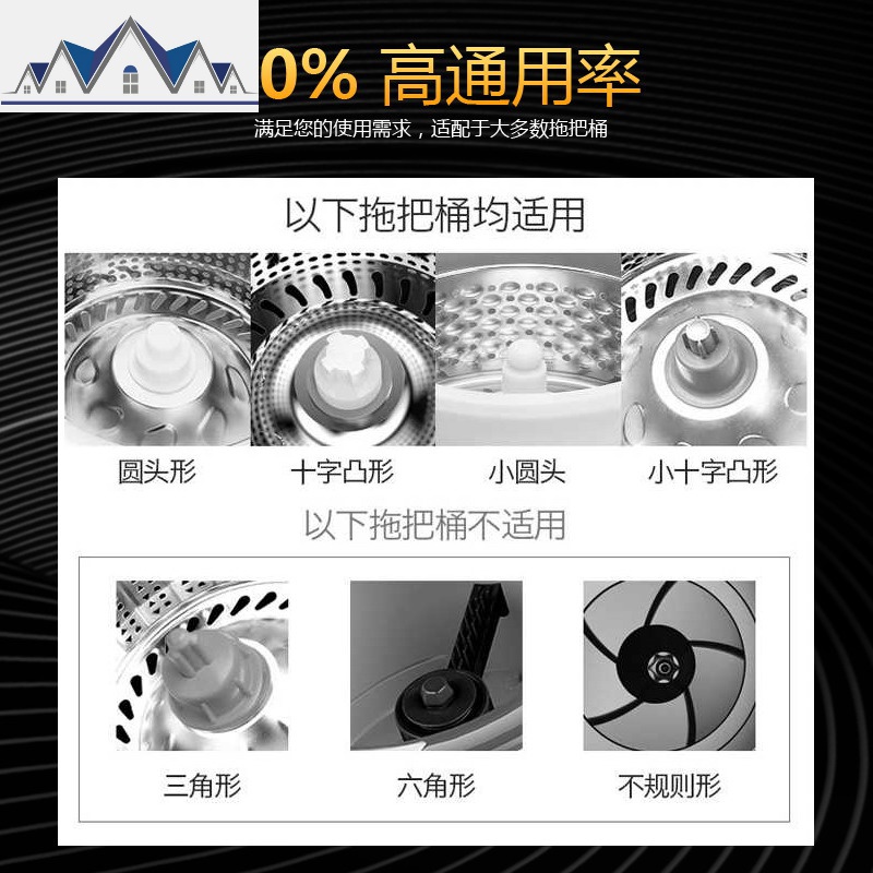 旋转拖把杆加粗不锈钢墩布杆拖布杆替换拖把头懒人拖把一拖净 三维工匠高清大图