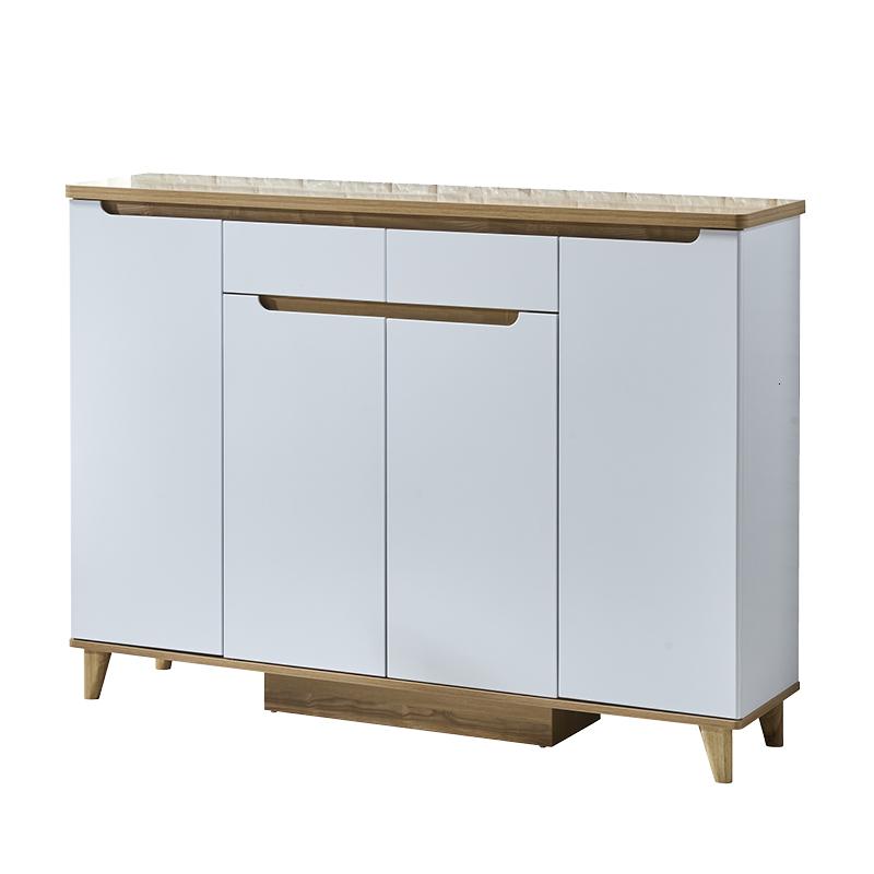 森美人北欧风格鞋柜家用口简约现代大容量厅柜玄关柜实木储物柜收纳高清大图