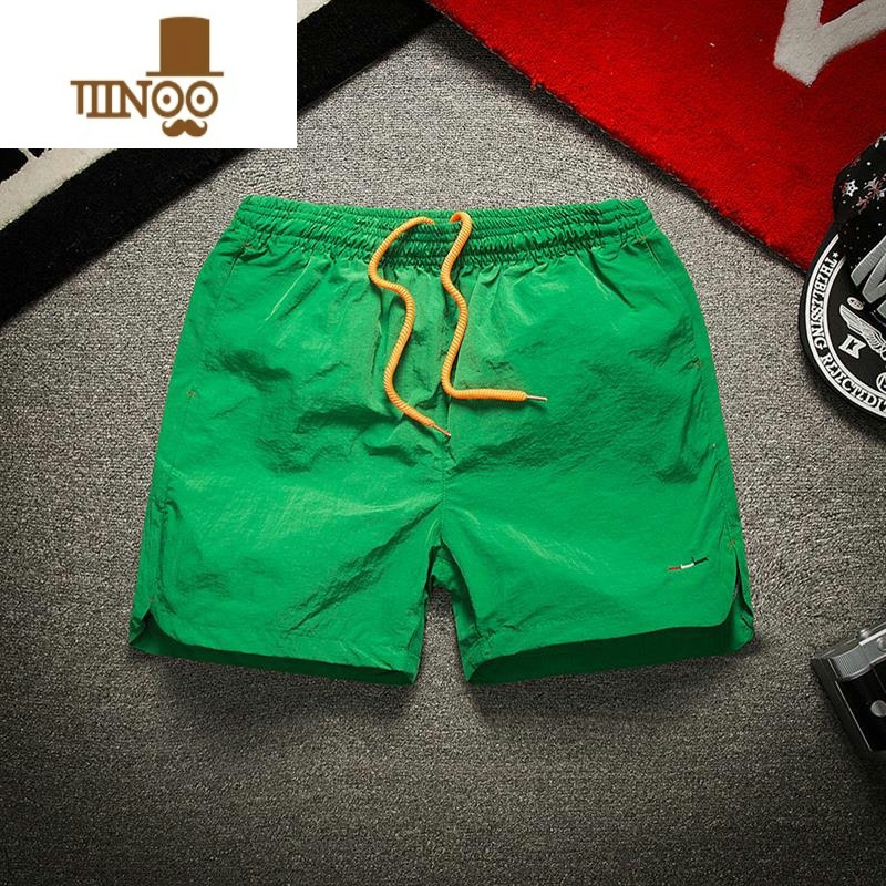 YANXU短裤男夏薄运动裤潮大码透气休闲工装中裤外穿宽松沙滩三分裤开叉休闲裤