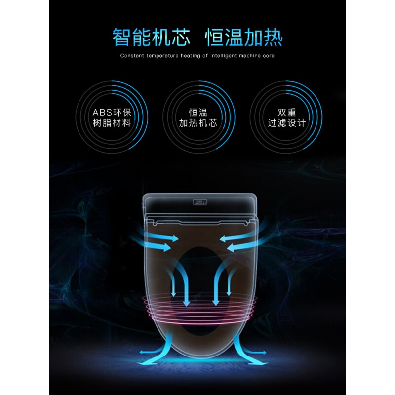冲洗洁身器电动即热式坐便器通用遥控智能马桶盖板自动加热 单独智能盖板-智能变频 1秒即热波迷娜BOMINA高清大图
