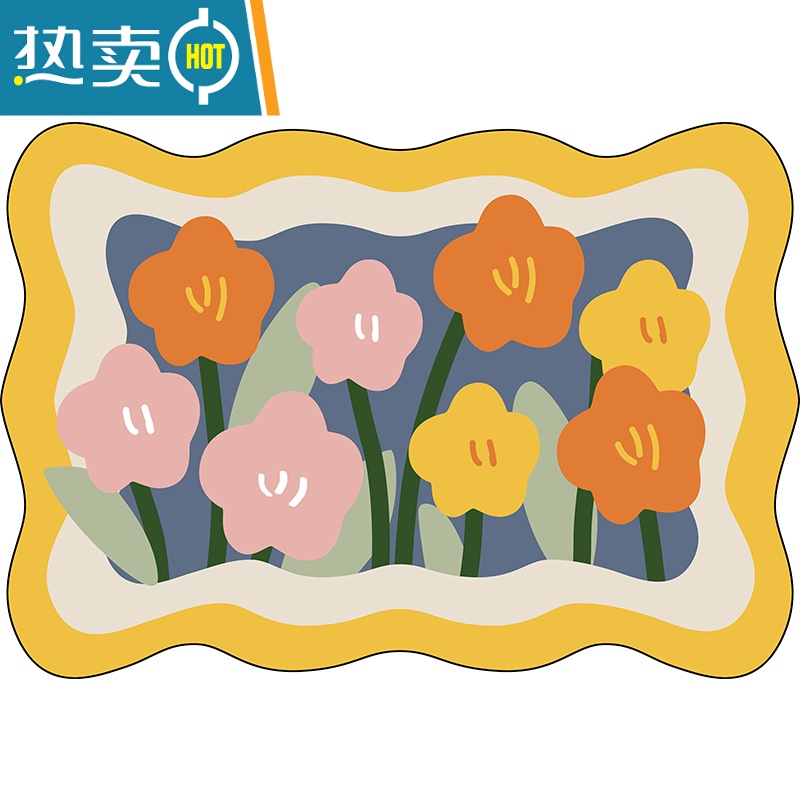 XIANCAI浴室地垫硅藻泥吸水脚垫卫生间厕所门口防滑速干门垫洗手间地毯高清大图