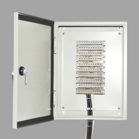 网络电话配线箱分线盒交接箱102030对50对100200对300600室内 100对【300*400*110】_556