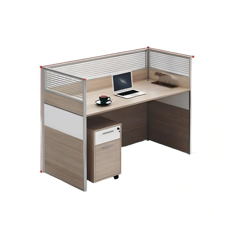 友鑫邦 职员工位屏风隔断 1400*600*1100/760mm 个高清大图