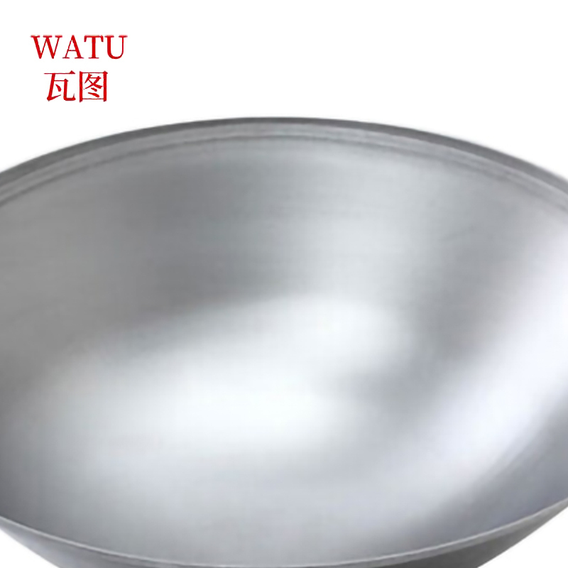 瓦图 电磁炉专用 铁锅 直径40CM 商用食堂酒店炒锅 双耳可抛炒菜铁锅 1个装