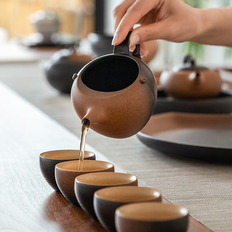 万仟堂(Edenus)高档功夫茶具套装 带茶盘中式茶具成套实用送伴手礼盒 菩提香呆A高清大图