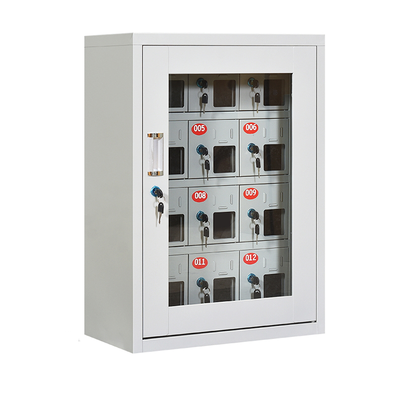 慧采云 钢制12门手机充电柜电子设备对讲机管理柜手机保管箱存放箱手机寄存柜 12门充电柜
