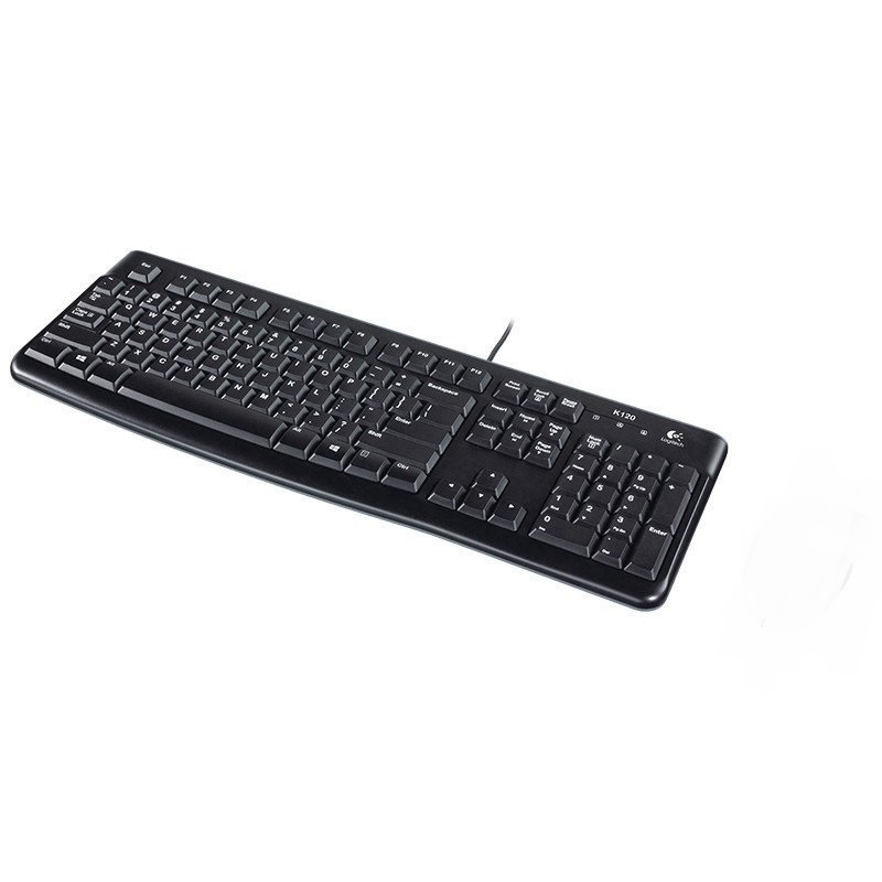 罗技(Logitech)K120 有线键盘 单个装-(个)