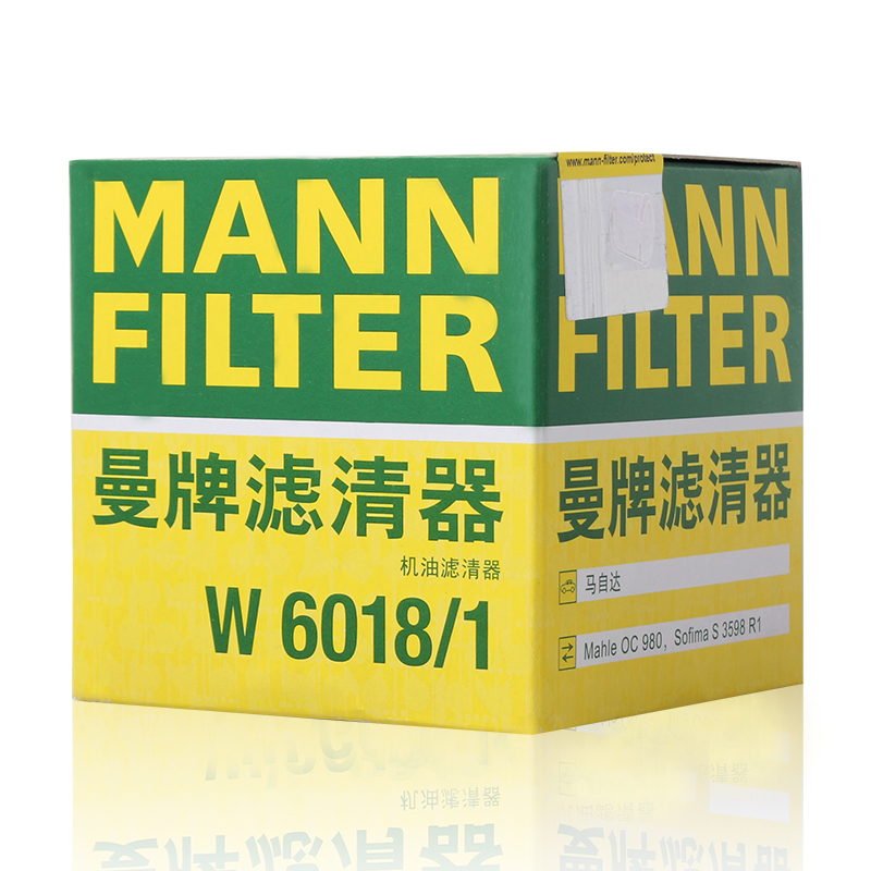 曼牌滤清器W6018/1机油滤清器适用马自达CX-4昂克赛拉阿特兹