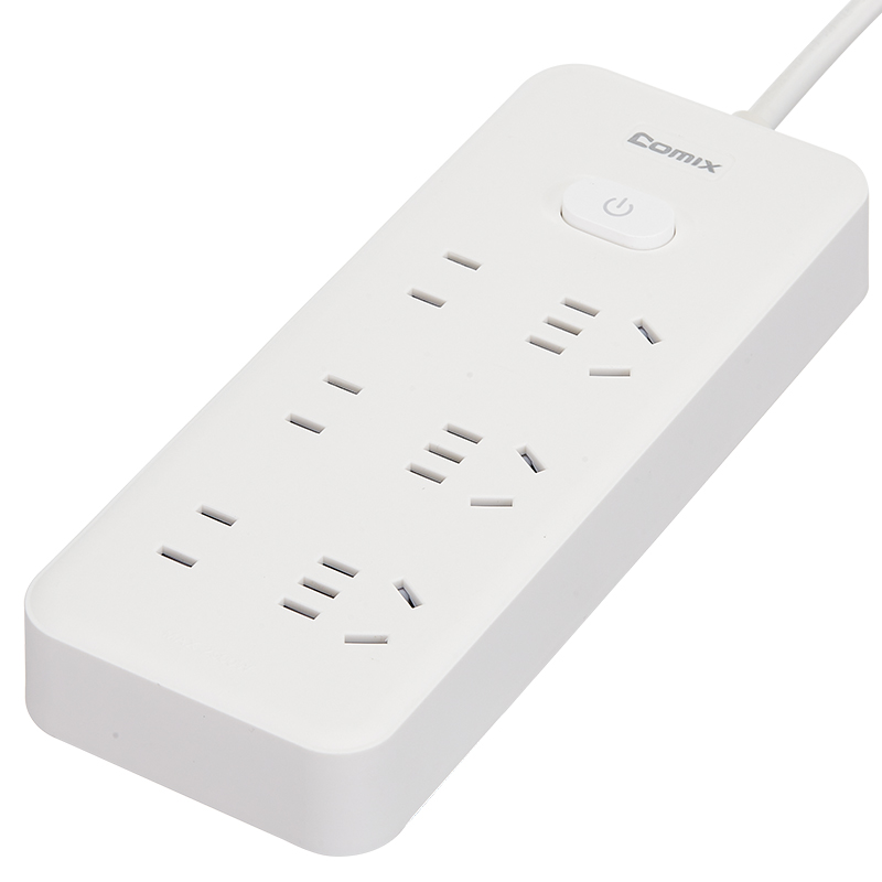 齐心 PCP-W618 延长线插座 6位21孔 总控全长2.0米高清大图