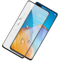轻万适用华为p40钢化膜全屏黑色高清透明防摔贴膜huaweiP40手机保护膜全玻璃