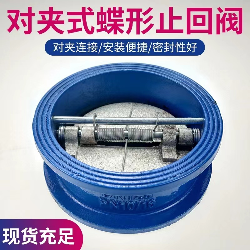 伟鹏双兴 铸铁对夹式止回阀 DN200 台高清大图