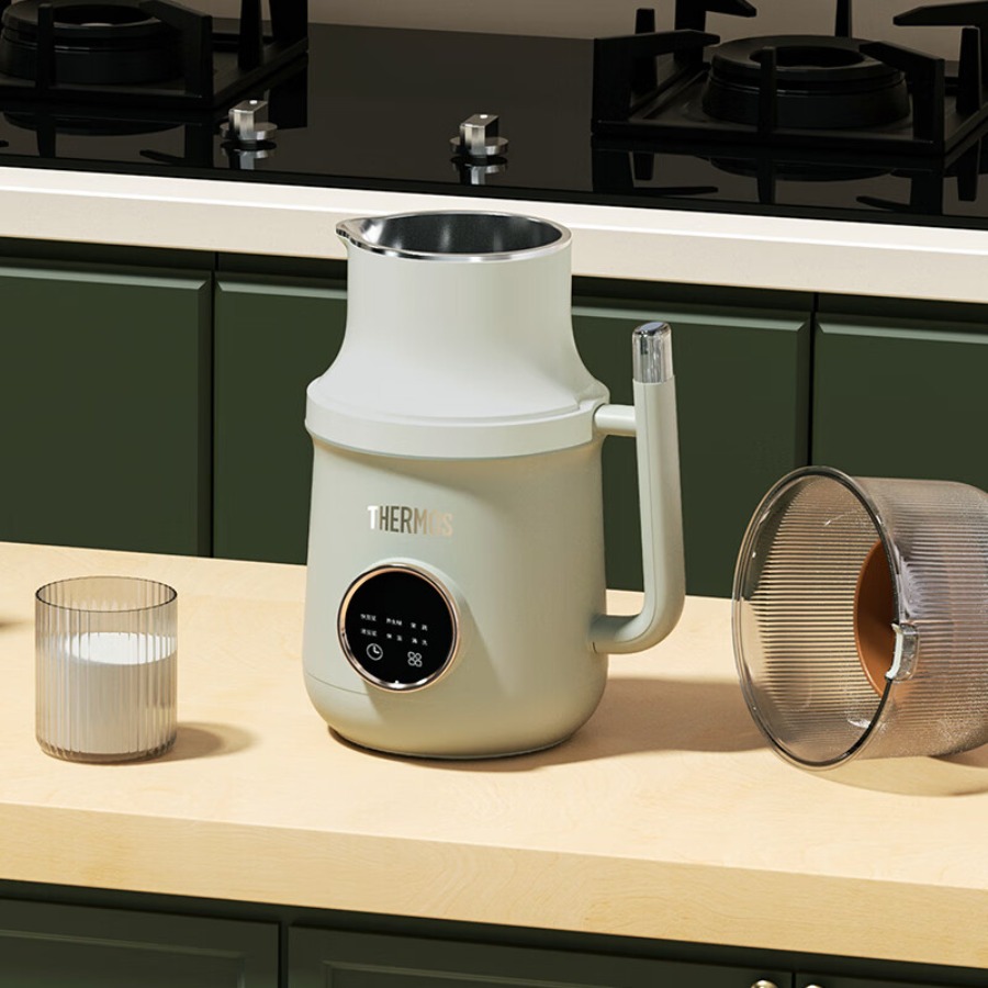 膳魔師(THERMOS) 迷你破壁豆浆机奶绿色600W EHA-2401D-MG高清大图