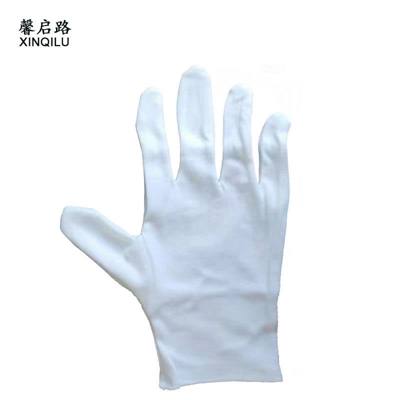 馨启路 汗布礼仪手套 棉毛 (1副)图片