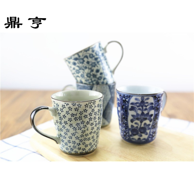 鼎亨日本进口陶瓷杯 马克杯水杯茶杯随手杯 白领办公室水杯牛奶杯
