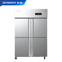 创维(SKYWORTH)商用冰箱立式双冷冻冰箱四门六门酒店厨房冰箱 商用冰柜厨房冰箱四开门冰箱VCF-12F4