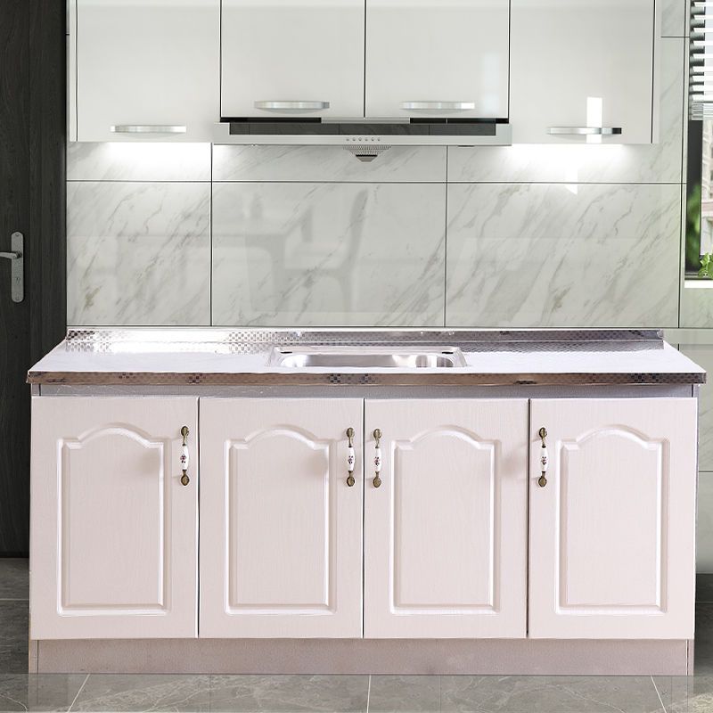 简易橱柜不锈钢防水台面灶台水槽柜厨房洗菜洗碗柜家用整体餐边柜