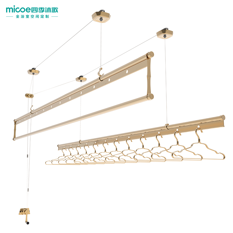 四季沐歌(MICOE) 晾衣架升降室内手摇晾衣架阳台晒衣架晒被子晾衣杆 2.7米手摇晾衣架