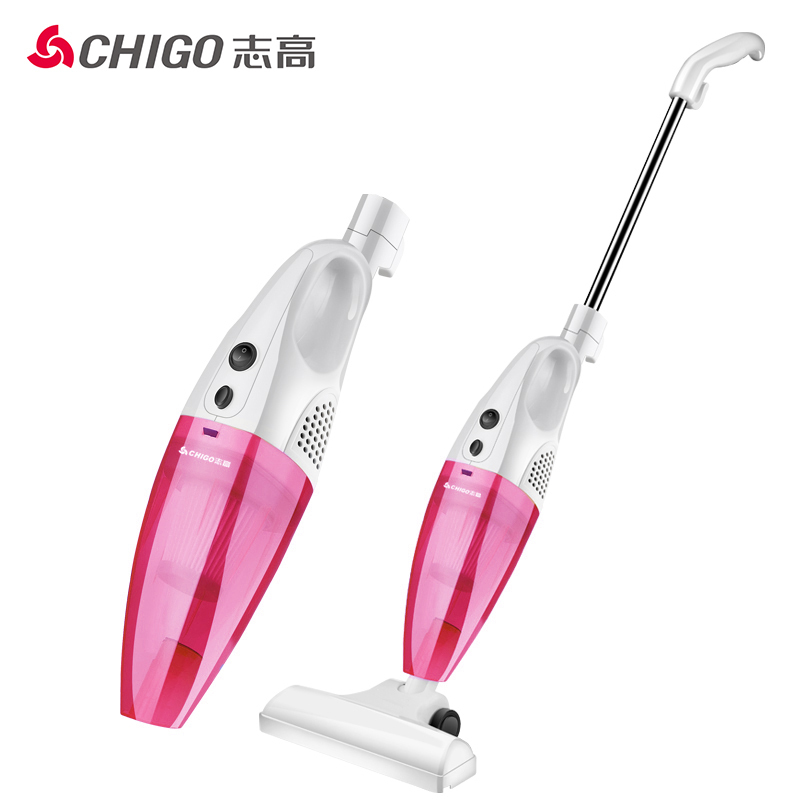 志高（CHIGO）吸尘器ZG-RY02A手持两用式强力小型迷你家用地毯除螨机吸尘器红色