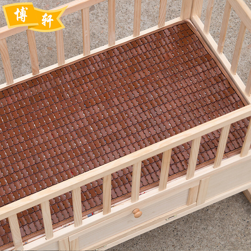 麻将席婴儿车凉席儿童座垫冰凉垫夏季手推车宝宝坐垫席碳化色中边60*120其它