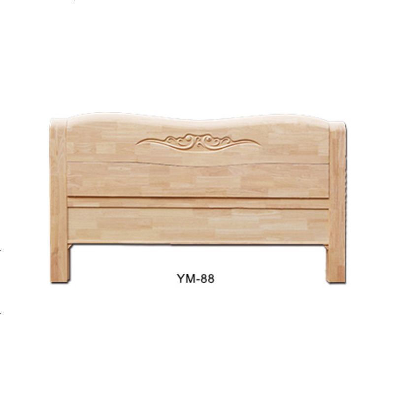 实木床头板欧式简约现代中式床头1.8米 单双人橡木床靠背毛坯定做