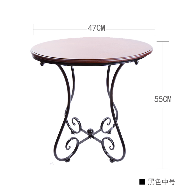 欧式铁艺小圆桌子闪电客沙发边几现代休闲简约阳台小茶几咖啡泡茶桌