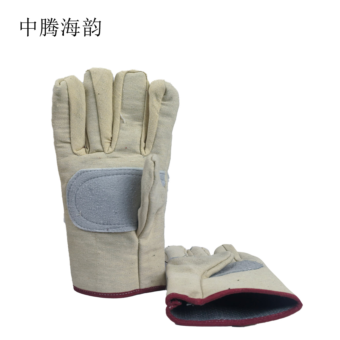 中腾海韵 帆布皮掌手套 皮掌 双高清大图