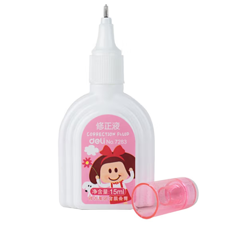 得力(deli)15ml修正液涂改液改正液不锈钢笔头修正笔7283 单支装 30支起售高清大图