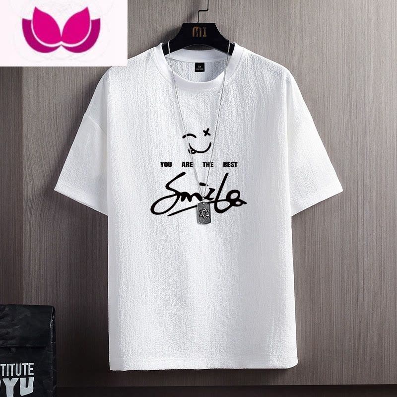 七斓冰丝短袖t恤男速干透气宽松薄款加大码胖子运动夏季健身衣服夏装图片