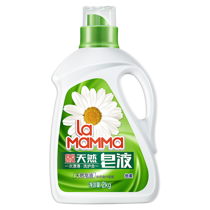妈妈壹选天然皂液机洗(倍柔洗衣液)2kg 威露士出品
