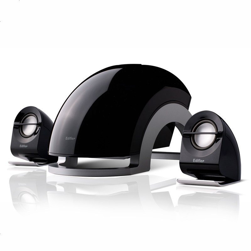 漫步者edifiere1100plus多媒体台式电脑音箱21低音炮笔记本音响黑色