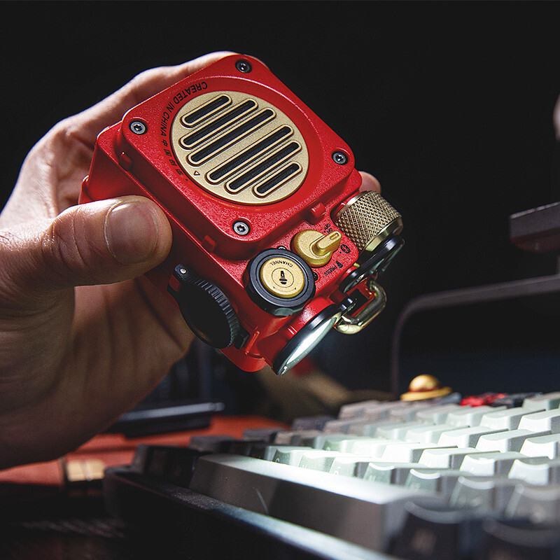 猫王音响 野性mini 便携蓝牙音箱迷你小音响家用可爱复古音箱户外防水低音炮七夕情人节礼物送男友中国红高清大图