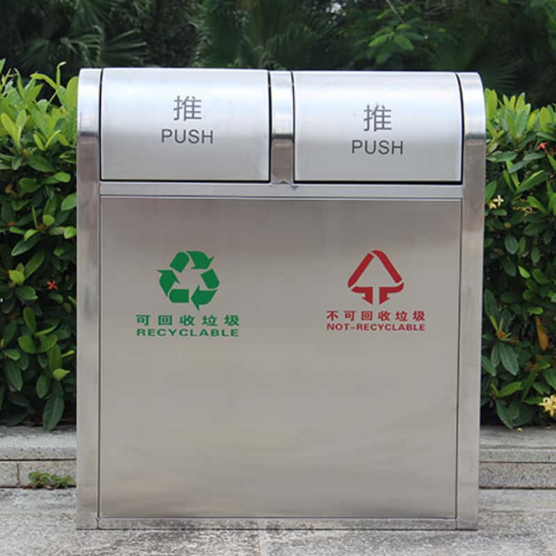 鑫木樽户外垃圾桶高85cm个高清大图