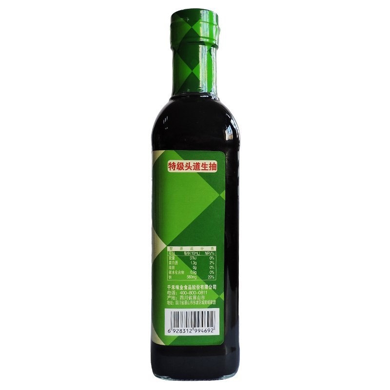 千禾鼎鼎鲜特级头道生抽500ml